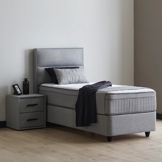 Beddenscout24 Boxspring bed met opbergruimte 90x200 cm - opbergbed emma inclusief 3199383 large