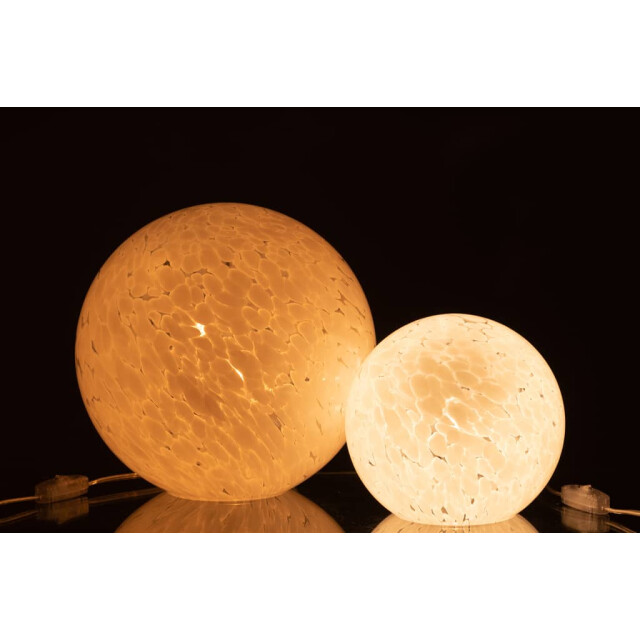 J-Line Lamp vlekken rond glas large dany 20631 large