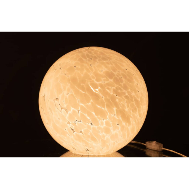 J-Line Lamp vlekken rond glas large dany 20631 large