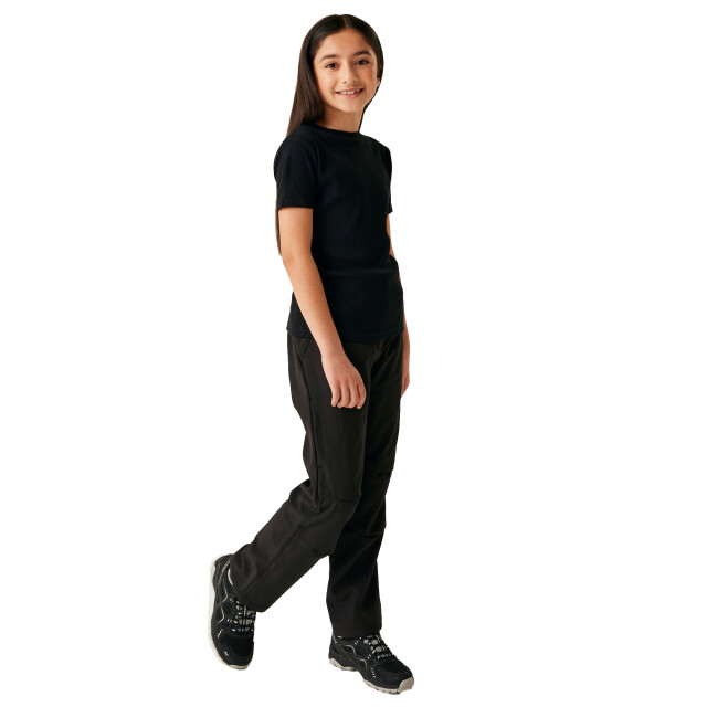 Regatta Softshell wandelbroek voor kinderen/kinderen UTRG11155_black large