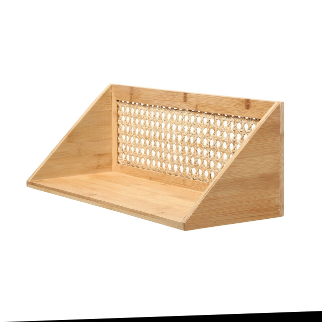 CaliCosy Wandplank van bamboe en natuurlijk rotan 50 cm 3200430 large