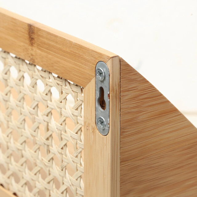CaliCosy Wandplank van bamboe en natuurlijk rotan 50 cm 3200430 large