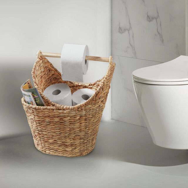 CaliCosy Opbergmand voor toiletpapier van waterhyacint hoogte 42 cm 3200431 large