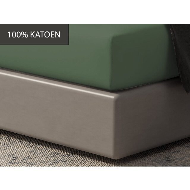 DoubleDry Hoeslaken 180x200 cm 100% natuurlijk katoen zacht & ademend - 2826133 large