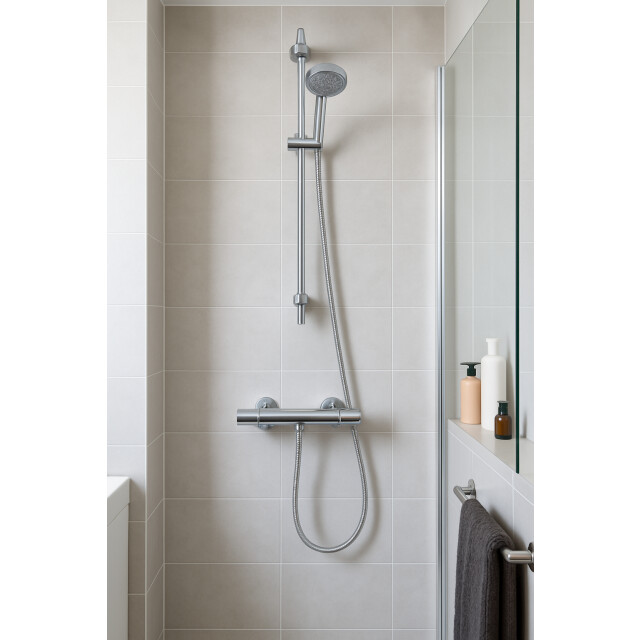 Luzzo ® douche thermostaatkraan rond chroom 3060537 large
