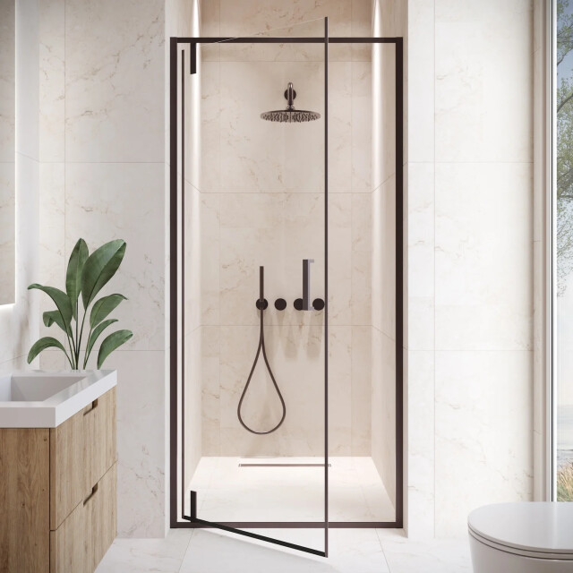 Badplaats Douchewand seattle 90 x 190 cm 6 mm transparant veiligheids - 3181234 large