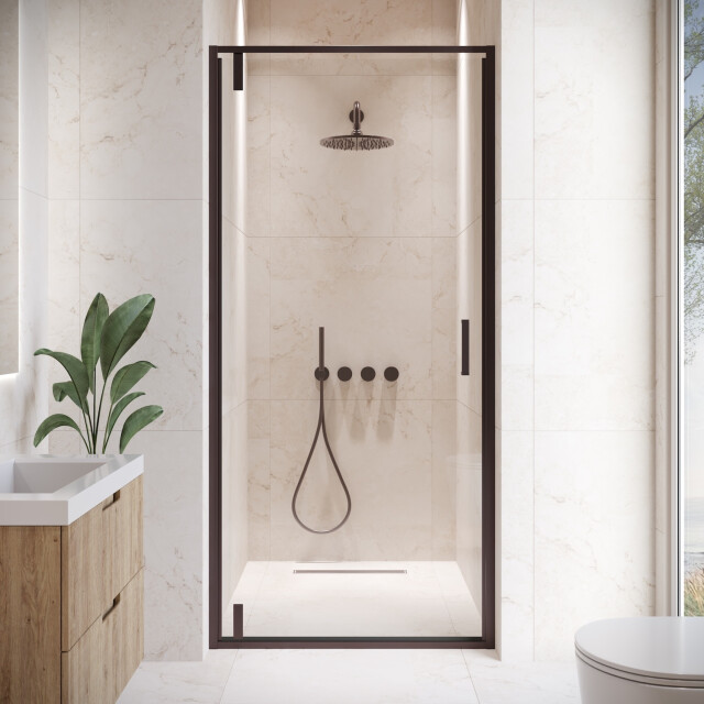 Badplaats Douchewand seattle 90 x 190 cm 6 mm transparant veiligheids - 3181234 large