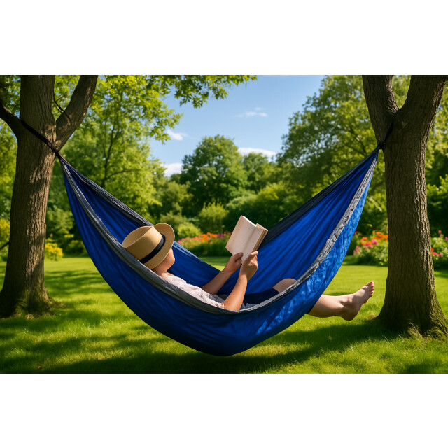 4gardenz Nylon hangmat 270x150 cm max. 200 kg 3048792 large