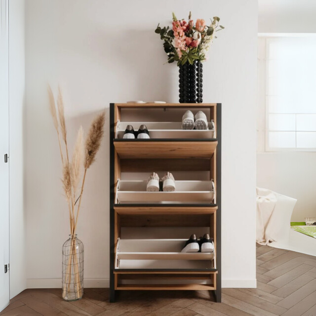 CaliCosy Schoenenkast met 3 kleppen l70 cm denver 2930498 large