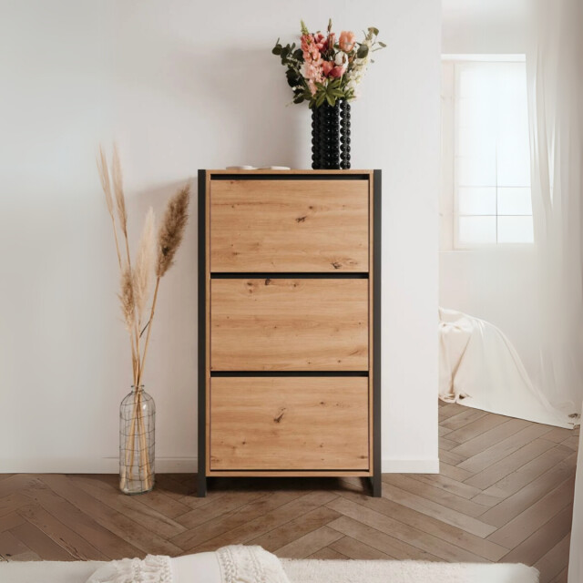 CaliCosy Schoenenkast met 3 kleppen l70 cm denver 2930498 large