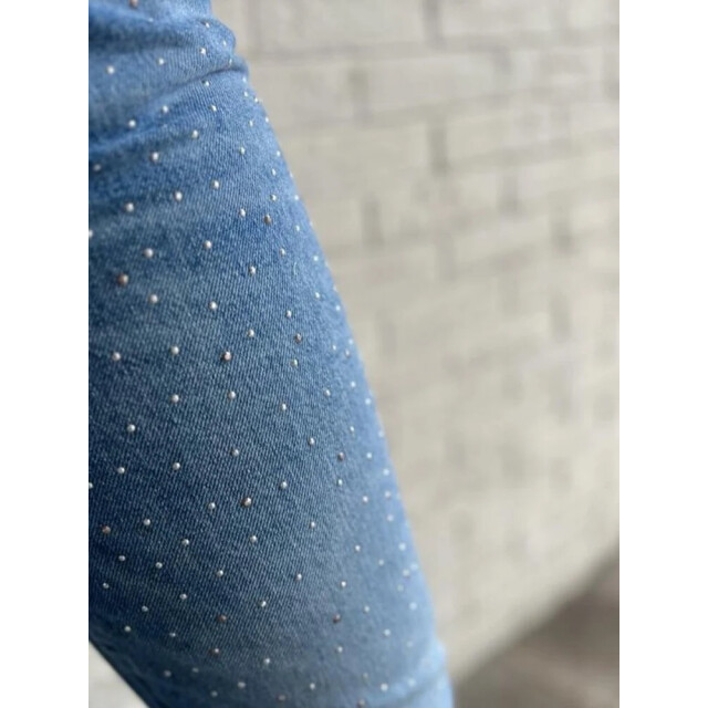 Cup of Joe Daisy mom fit blue denim 4106.35.0022 large