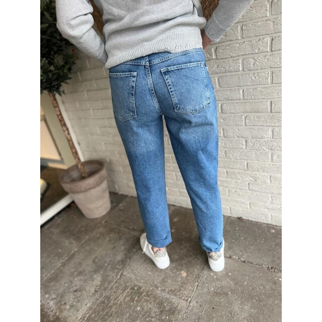 Cup of Joe Daisy mom fit blue denim 4106.35.0022 large