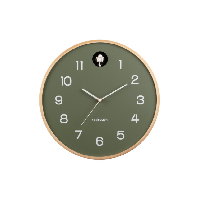 Karlsson wandklok natural cuckoo jungle Ø31,5cm 2843881 large