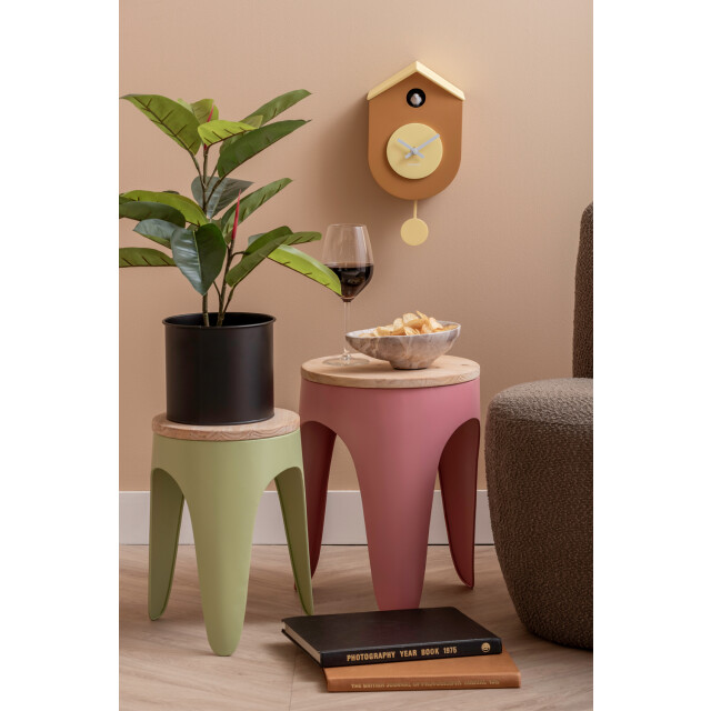 Karlsson wandklok grato cuckoo ochre yellow & soft yellow 3062053 large