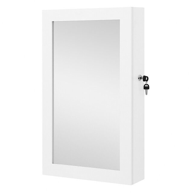CaliCosy Wandhangende afsluitbare sieradenkast met spiegel h67 cm 2929427 large
