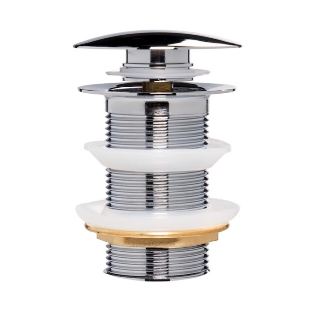 Badplaats Afvoerplug chroom pop up plug voor wastafel zonder overloop 3181223 large