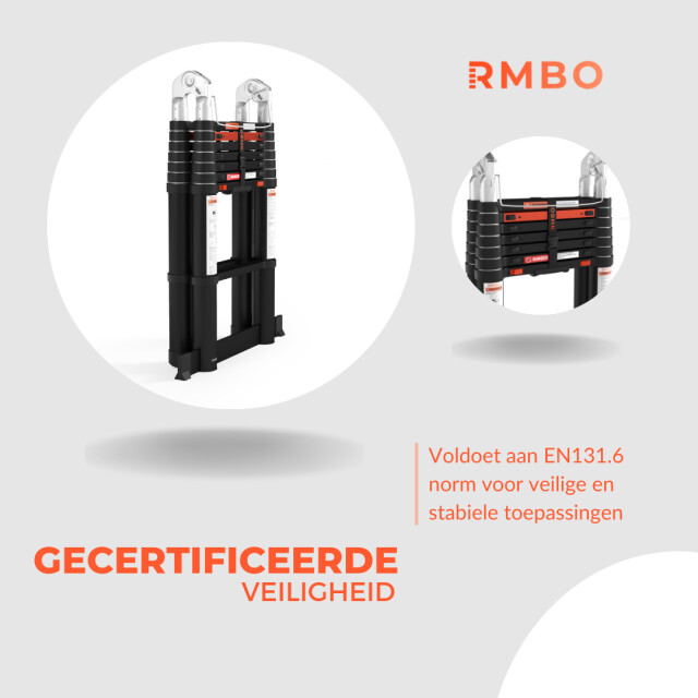 RMBO ® telescopische vouwladder 500 cm 3188055 large