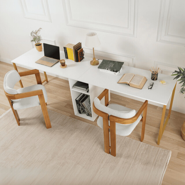 CaliCosy Dubbel bureau l240 cm twin 3066345 large