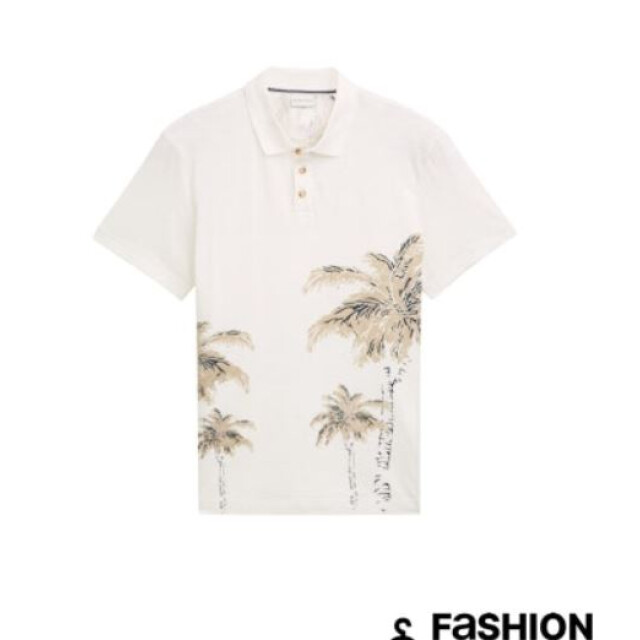 Tom Tailor Printed slub polo 1046772 large