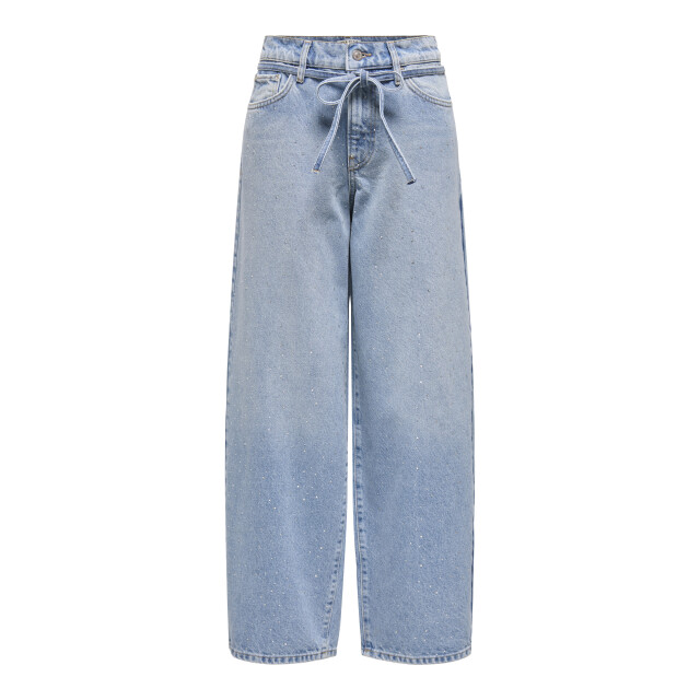 Only Onlgianna rhinest mw straight blue denim 4103.35.0052 large