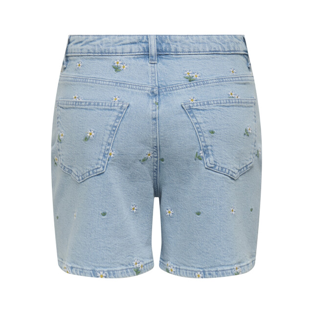 Only Onljosephine stretch shorts emb dnm azg blue denim 4150.35.0011 large