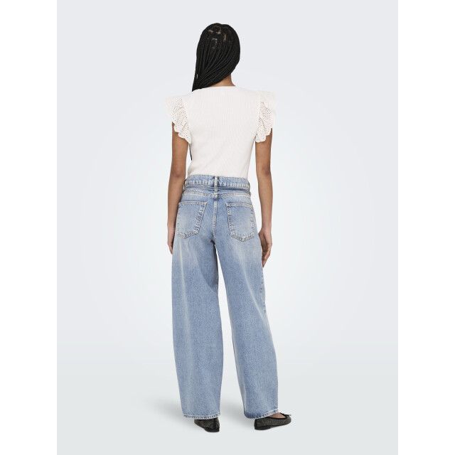 Only Onlgianna rhinest mw straight blue denim 4103.35.0052 large