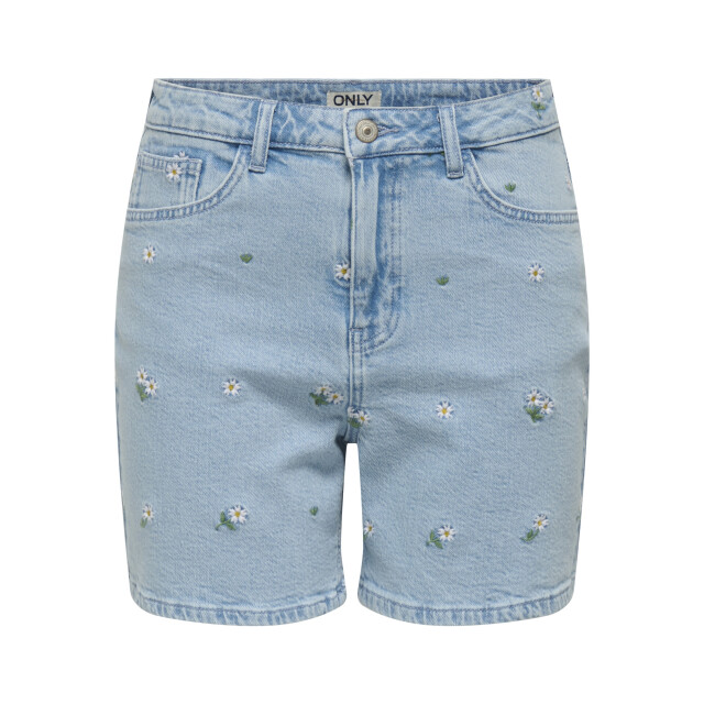 Only Onljosephine stretch shorts emb dnm azg blue denim 4150.35.0011 large