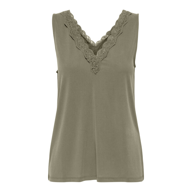 Only Onlfree life sl v-neck lace mix top jrs olijf 4349.22.0006 large