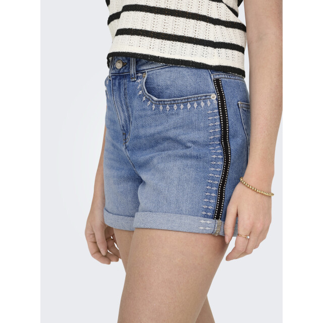 Only Onljosephine stret emb shorts azg dnm cs blue denim 4150.35.0010 large