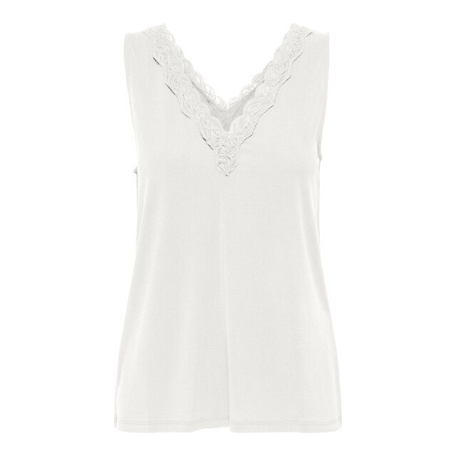 Only Onlfree life sl v-neck lace mix top jrs off-white 4349.02.0021 large