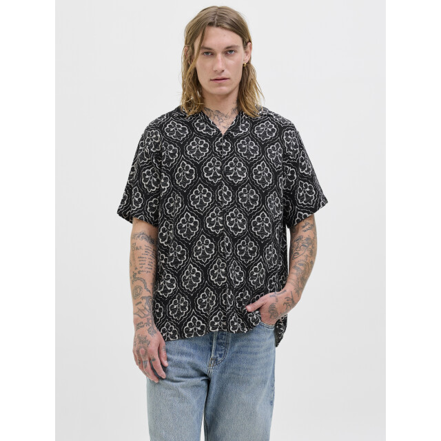 Jack & Jones Jorhydra noto shirt ss ln dessin 5319.89.0008 large