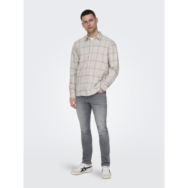 Only & Sons Slim fit gey denim model loom grey denim 5102.86.0313 large