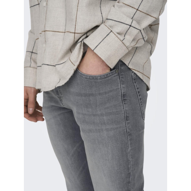 Only & Sons Slim fit gey denim model loom grey denim 5102.86.0313 large