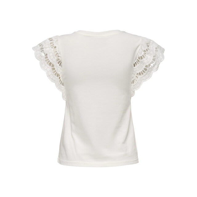 Only Onlmacy ss o-neck mix top box jrs off-white 4339.02.0083 large