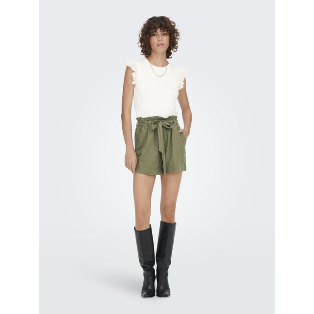 Jacqueline de Yong Jdysay mw linen shorts wvn army 4159.26.0026 large