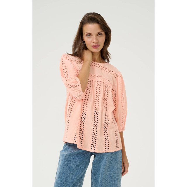 KAFFE Karandy top 10509727- 10509727-peach large