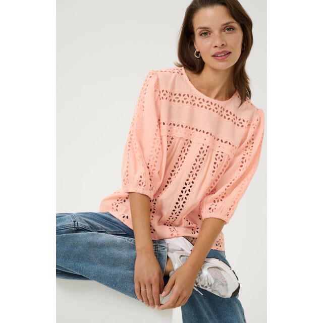 KAFFE Karandy top 10509727- 10509727-peach large