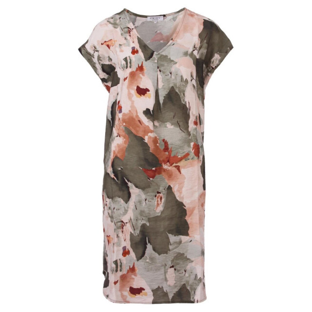 Enjoy Enjoy jurk met zakken Enjoy jurk army met zakken large