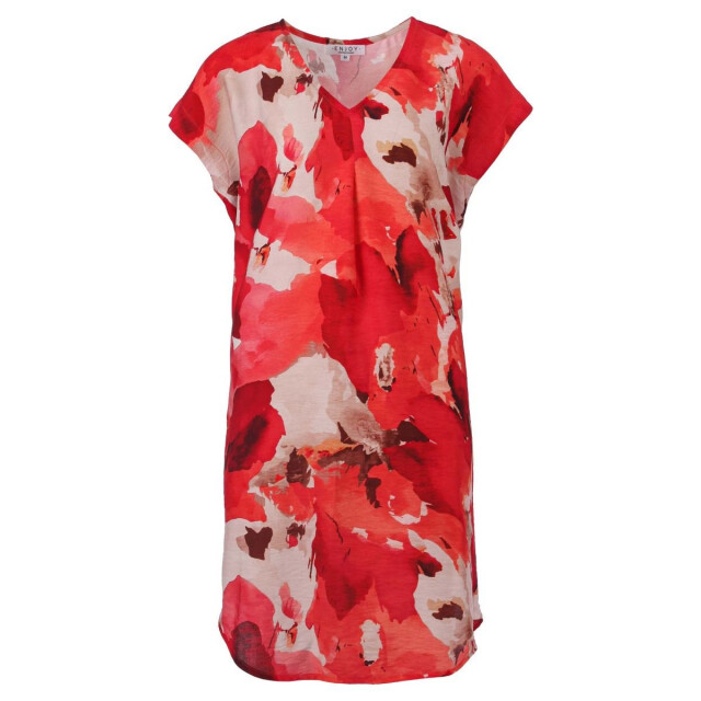 Enjoy Enjoy jurk met zakken Enjoy jurk rood met zakken large