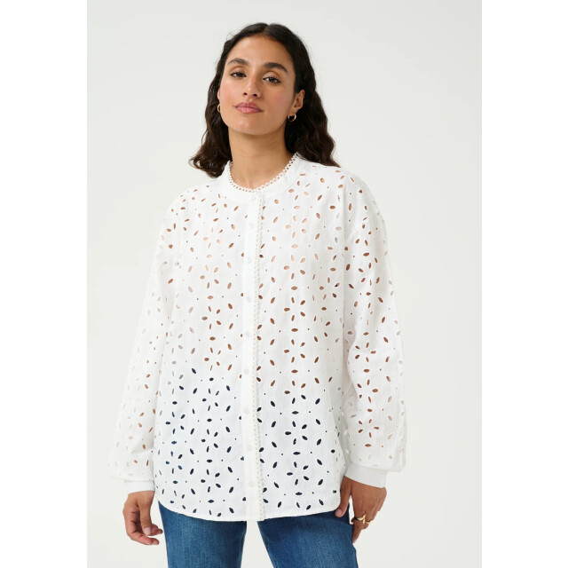 KAFFE Kasilina blouse-10509710- 10509710-chalk large