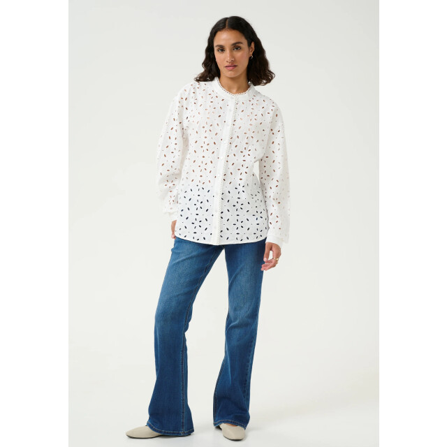KAFFE Kasilina blouse-10509710- 10509710-chalk large