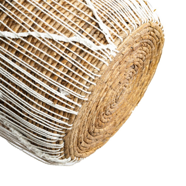 Bazar Bizar Macrame opbergmand naturel wit large JAAD002NW-L large