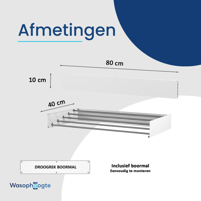 Wasophoogte ® wanddroogrek walldry 80 cm - 3188046 large