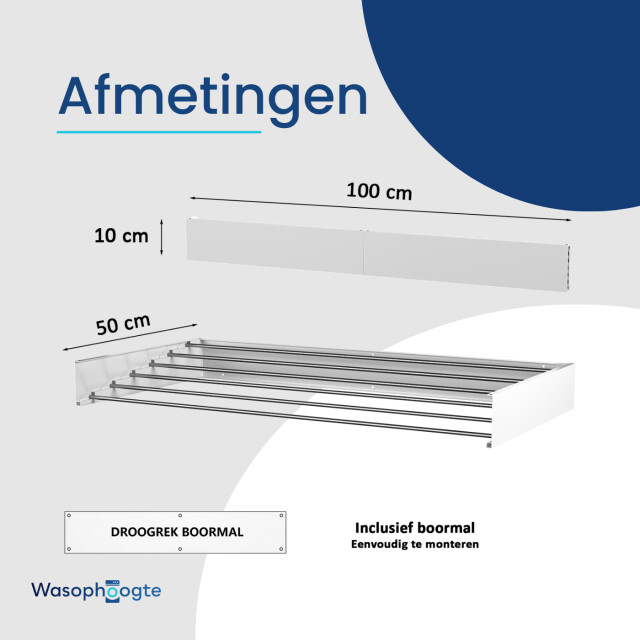 Wasophoogte ® wanddroogrek – walldry 100 cm – 3188017 large