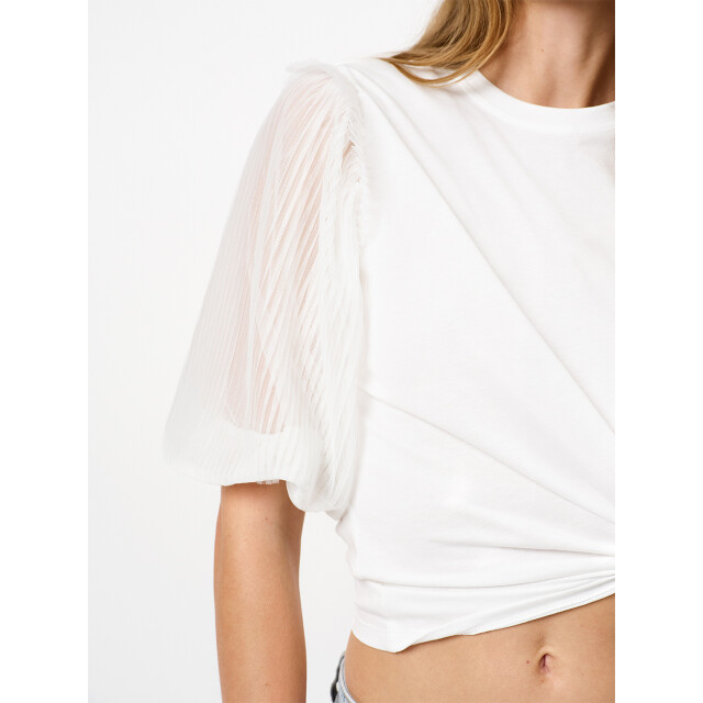 Dante 6 D6 annissa puffy tulle tee D6 Annissa Puffy Tulle Tee/1056 Milk White large