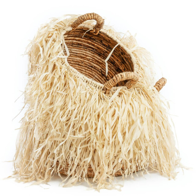 Bazar Bizar Raffia mand large JAAD004N-L large