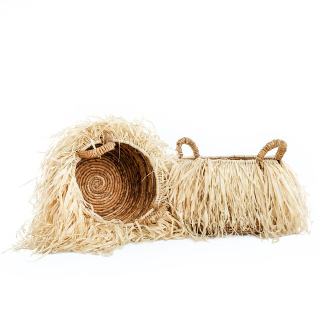 Bazar Bizar Raffia mand large JAAD004N-L large