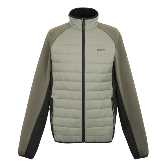 Regatta Heren clumber iv full zip hybride jas UTRG9074_goldensandtreetopblack large