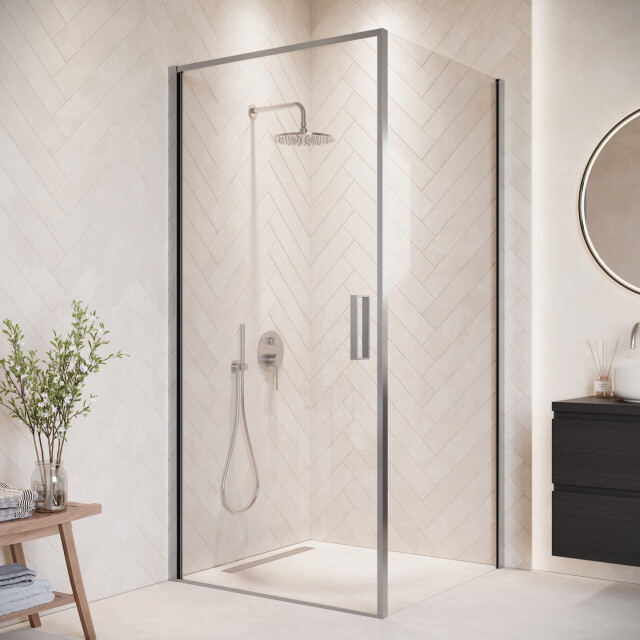 Badplaats Douchecabine alava 90 x 90 x 190 cm chroom douchewand met 3180991 large