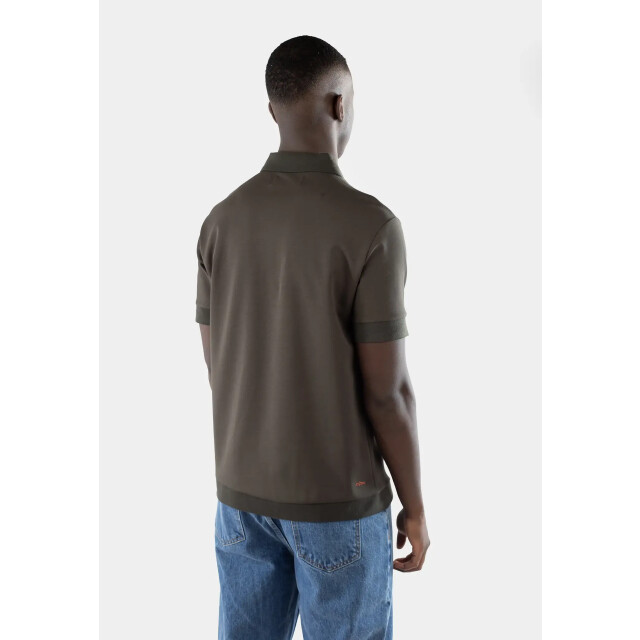 Ciszere 20079-027 clay jersey half zip forest green 20079-027 large